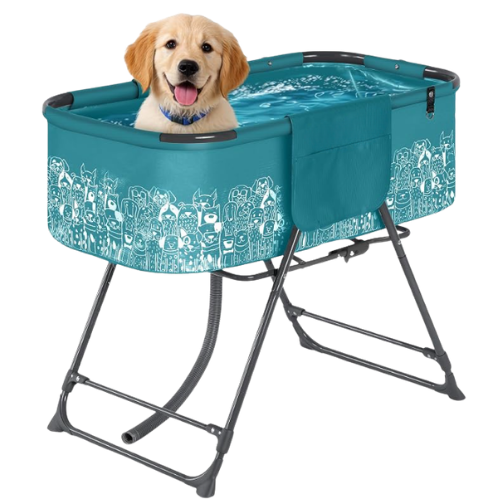 Portable dog bath tub